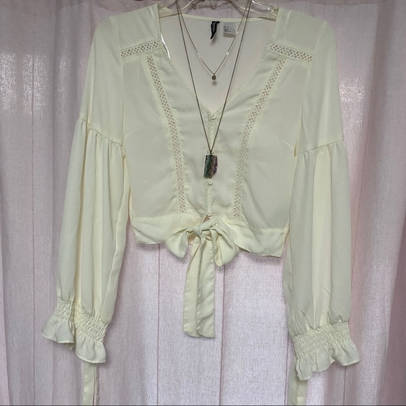 H&M cropped boho blouse - Picture 3 of 8